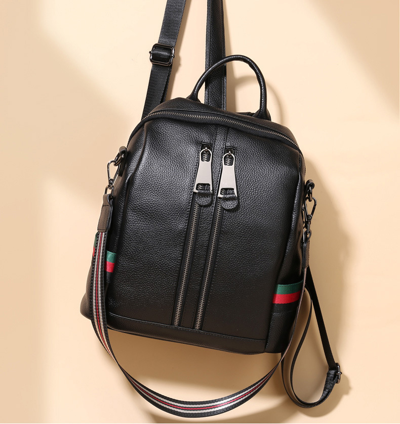rucksack damen schwarz leder
