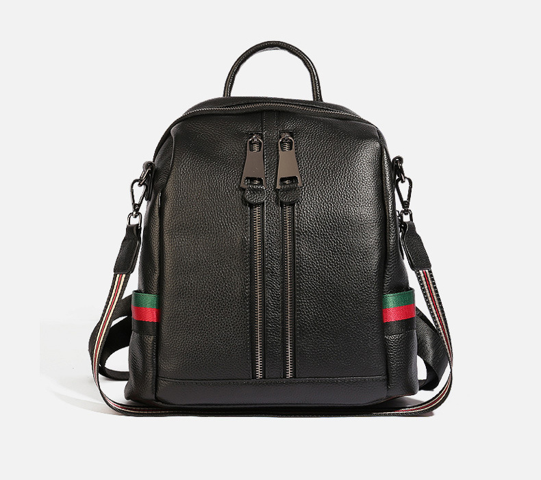 rucksack tasche schwarz leder