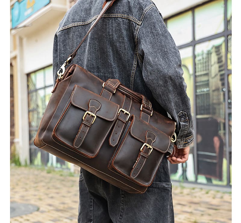 umhängetasche herren leder braun