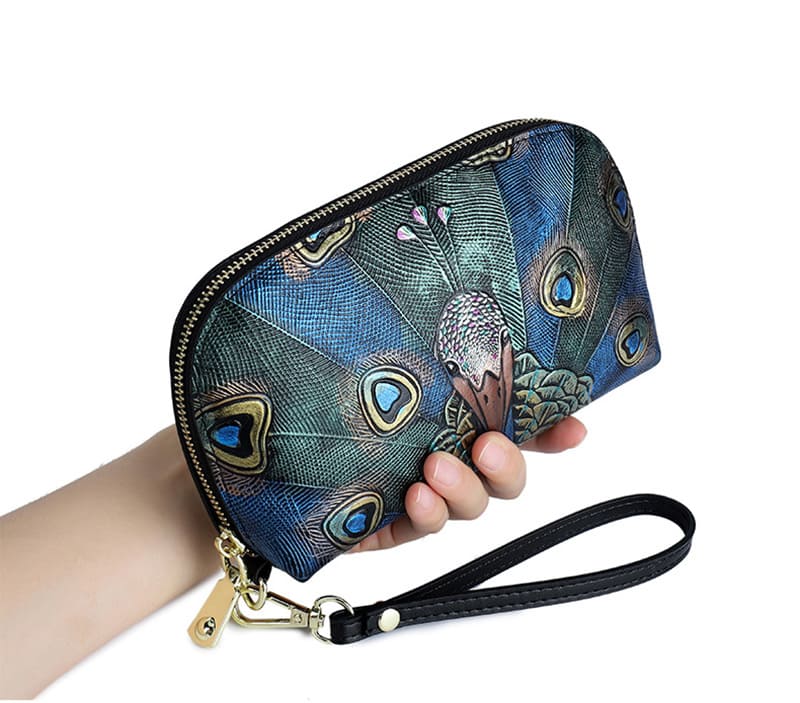 clutch damen leder