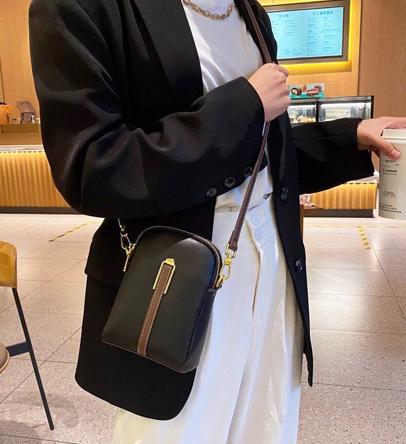 kleine umhängetasche damen leder
