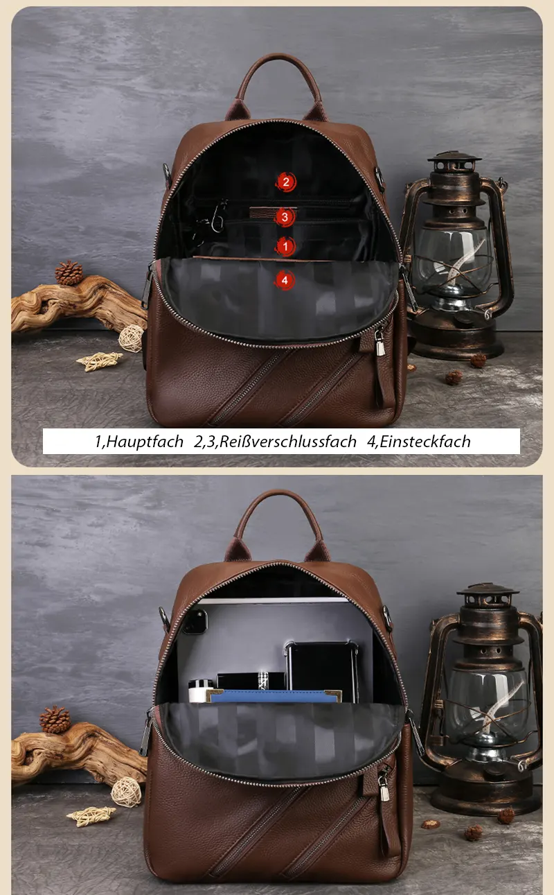 rucksack damen reißverschluss