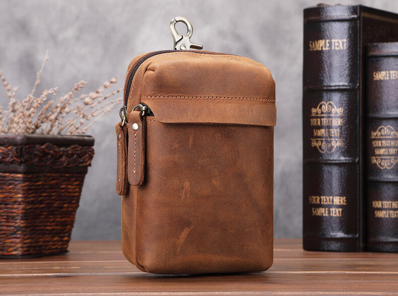 gürteltasche leder braun