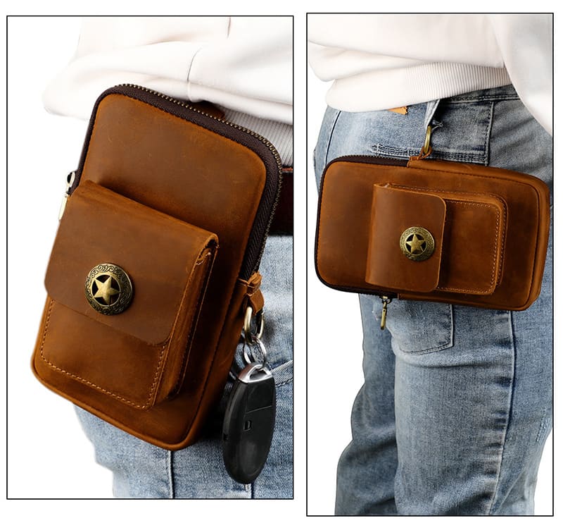 gürteltasche leder herren klein