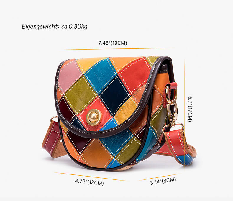 umhängetasche damen klein bunt