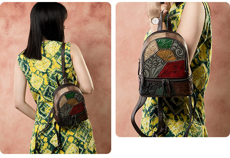 rucksack damen leder