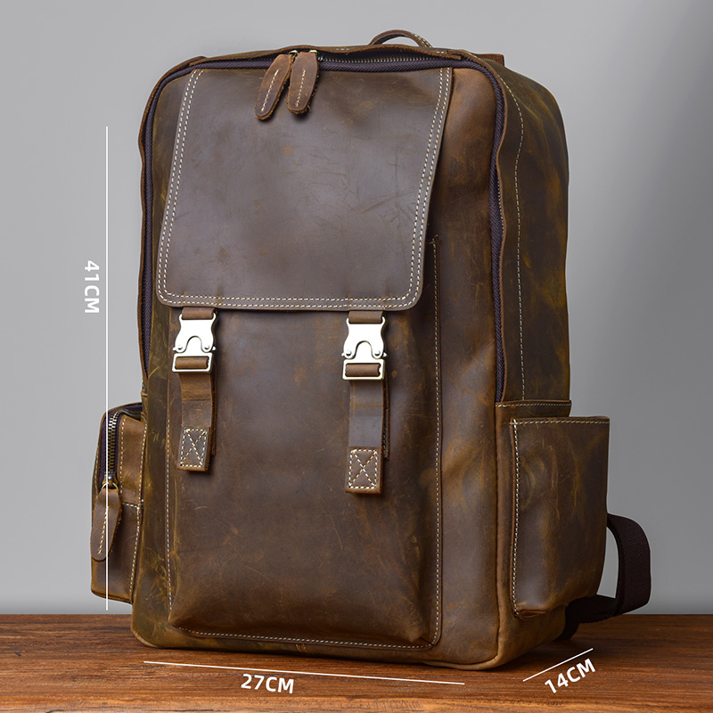 leder rucksack herren vintage