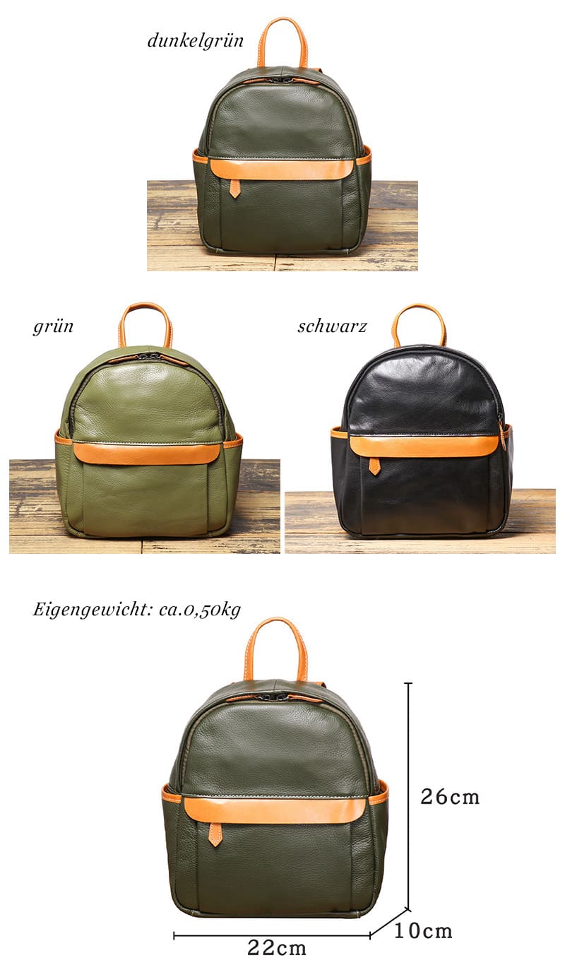rucksack damen leder vintage