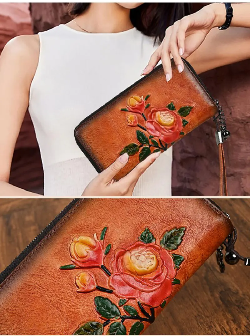 portemonnaie damen blumen