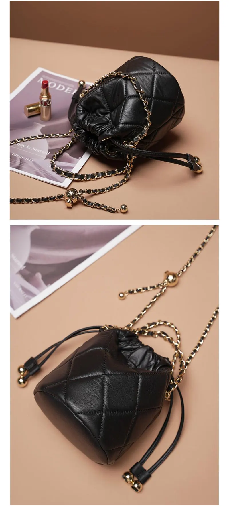 kleine umhängetasche damen kette