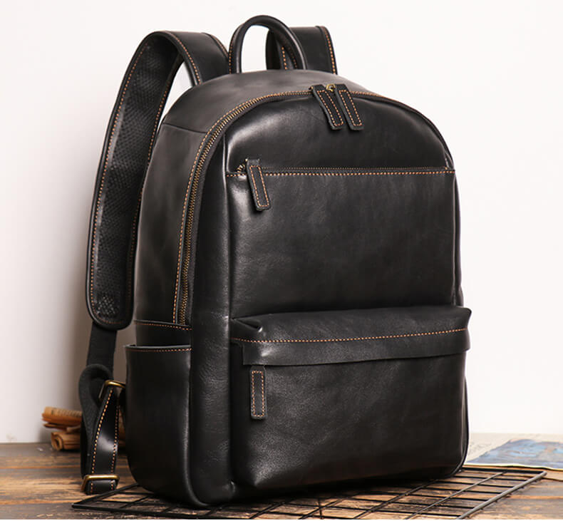 leder rucksack schwarz vintage
