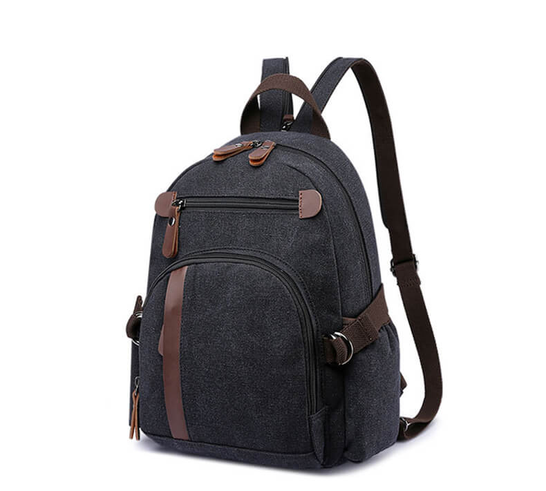 rucksack canvas schwarz