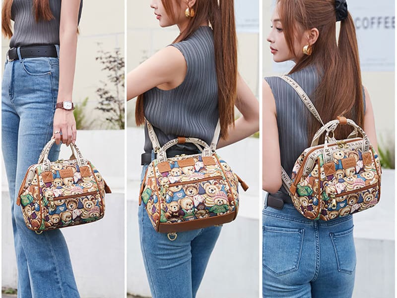 3 in 1 rucksack handtasche damen
