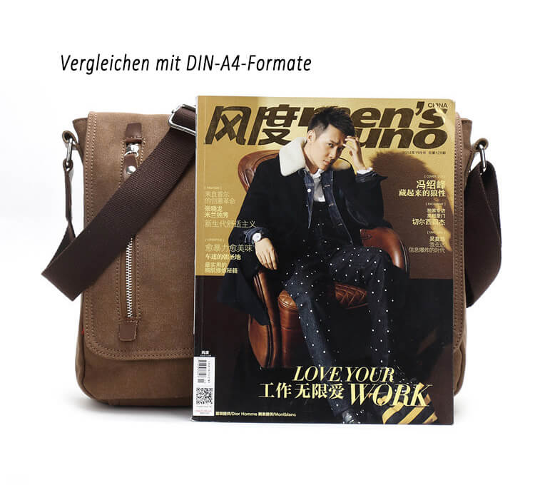 umhängetasche herren canvas