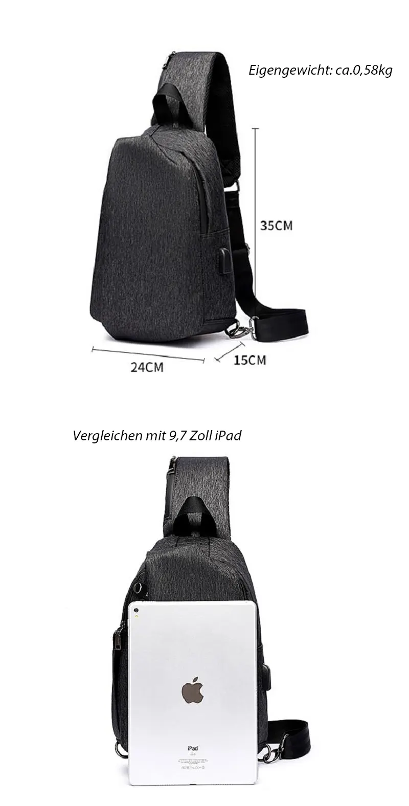 rucksack ein gurt