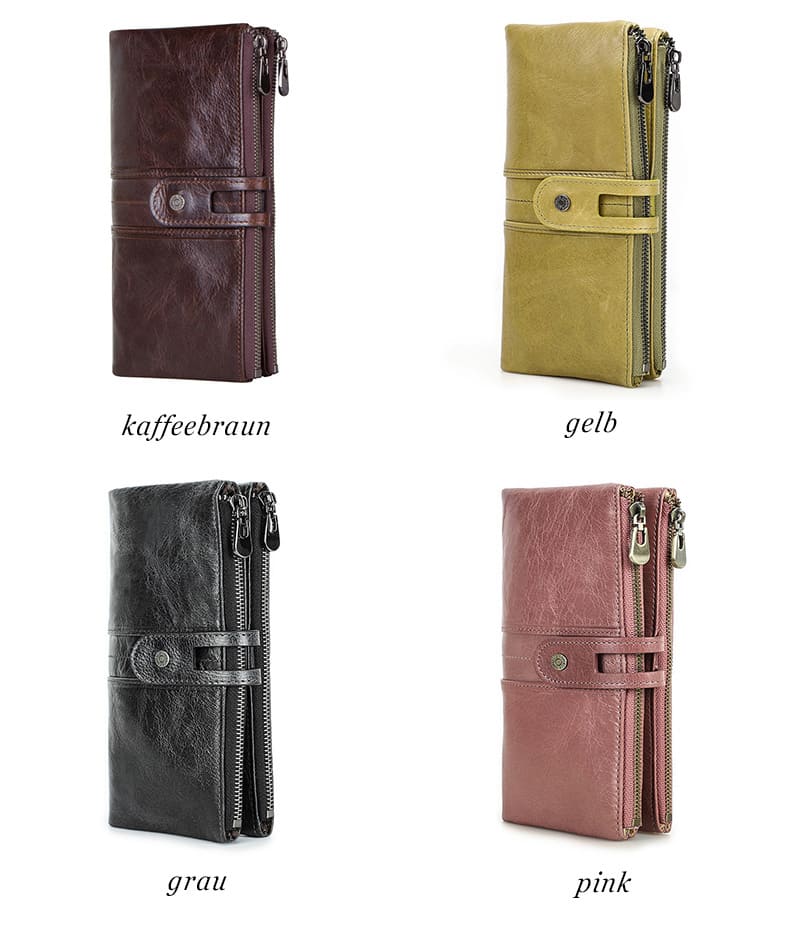 portemonnaie damen lang leder