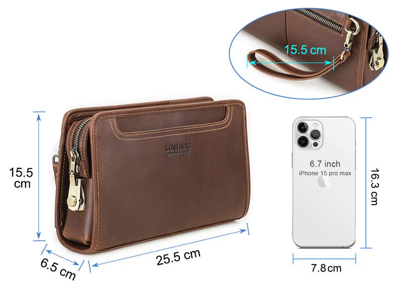 clutch handytasche leder