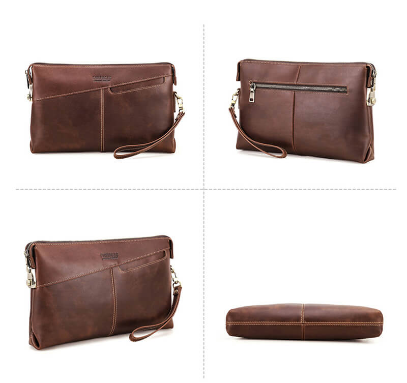 clutch herren leder