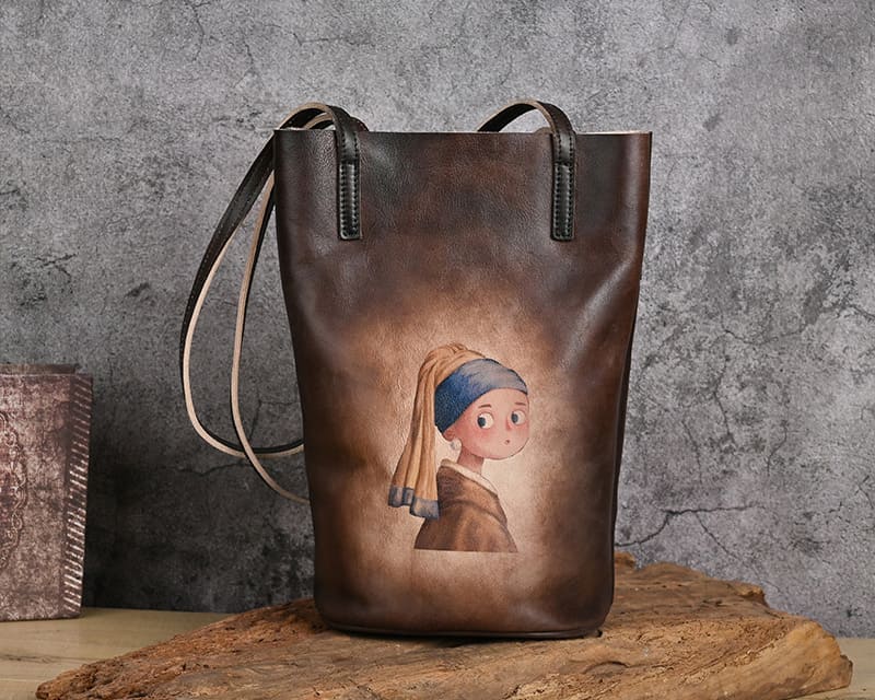 damen schultertasche leder