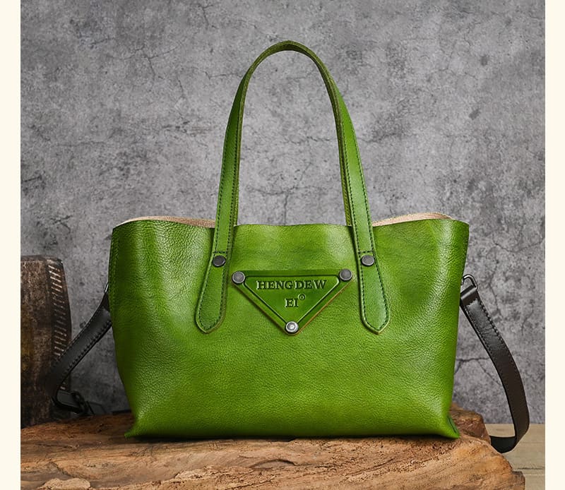 handtasche damen grün leder