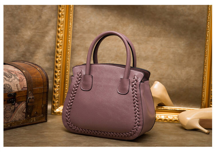 handtasche damen leder lila