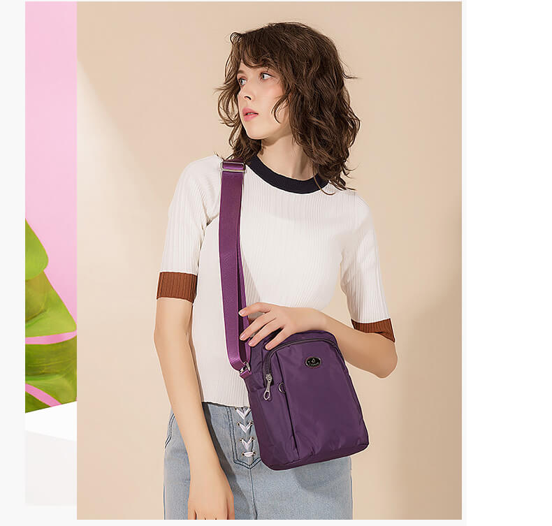 nylon umhängetasche damen