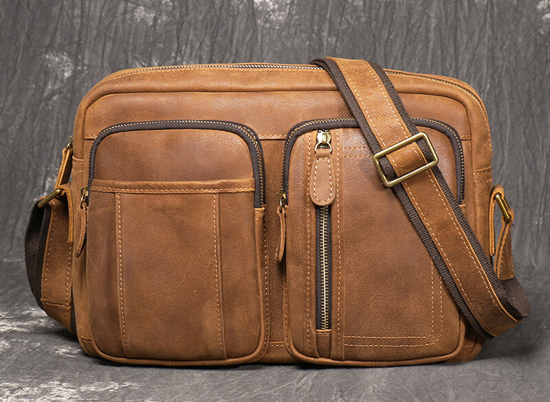 umhängetasche herren klein leder