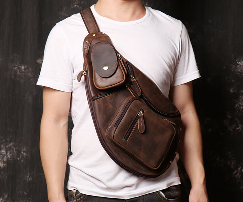 umhängetasche herren brusttasche