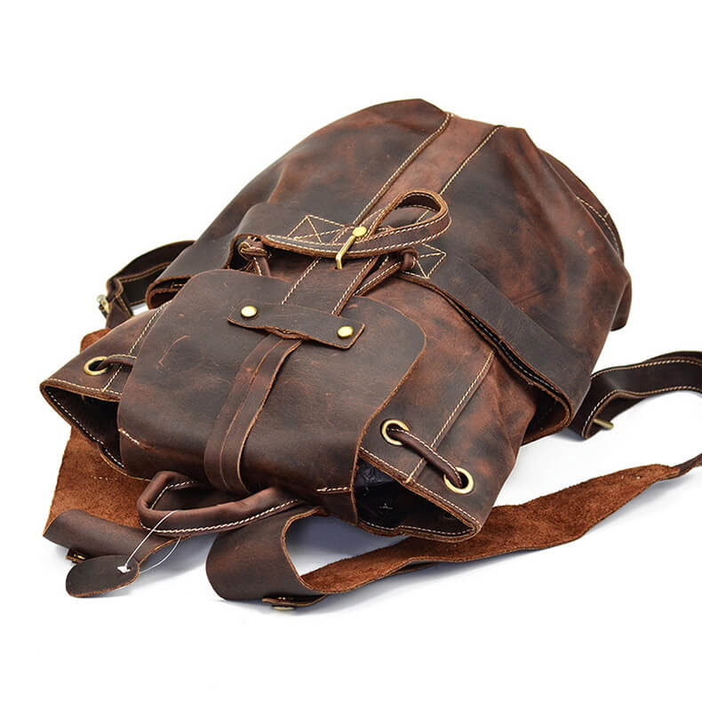 leder rucksack herren vintage