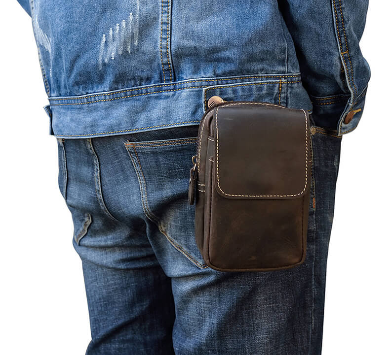 gürteltasche leder braun