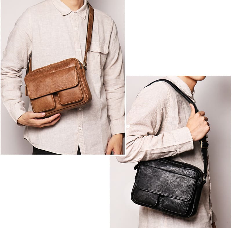 herren shultertasche leder