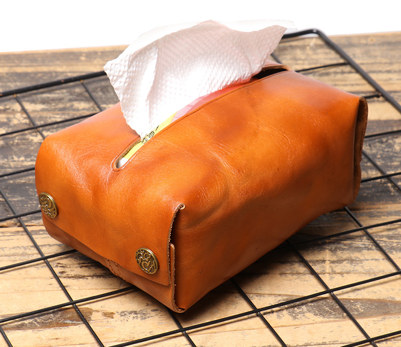 taschentuchbox leder