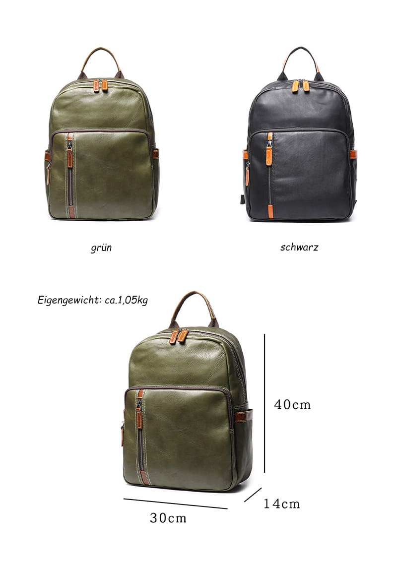 rucksack herren leder
