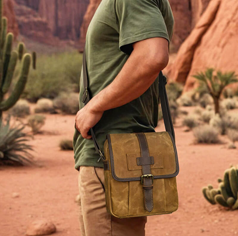 umhängetasche herren canvas