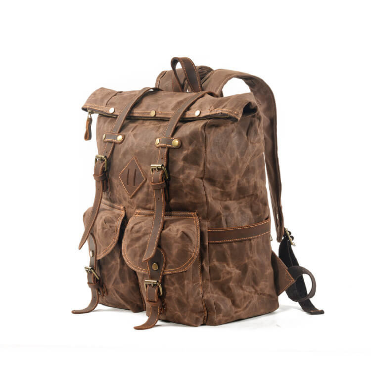 rucksack gewachste baumwolle