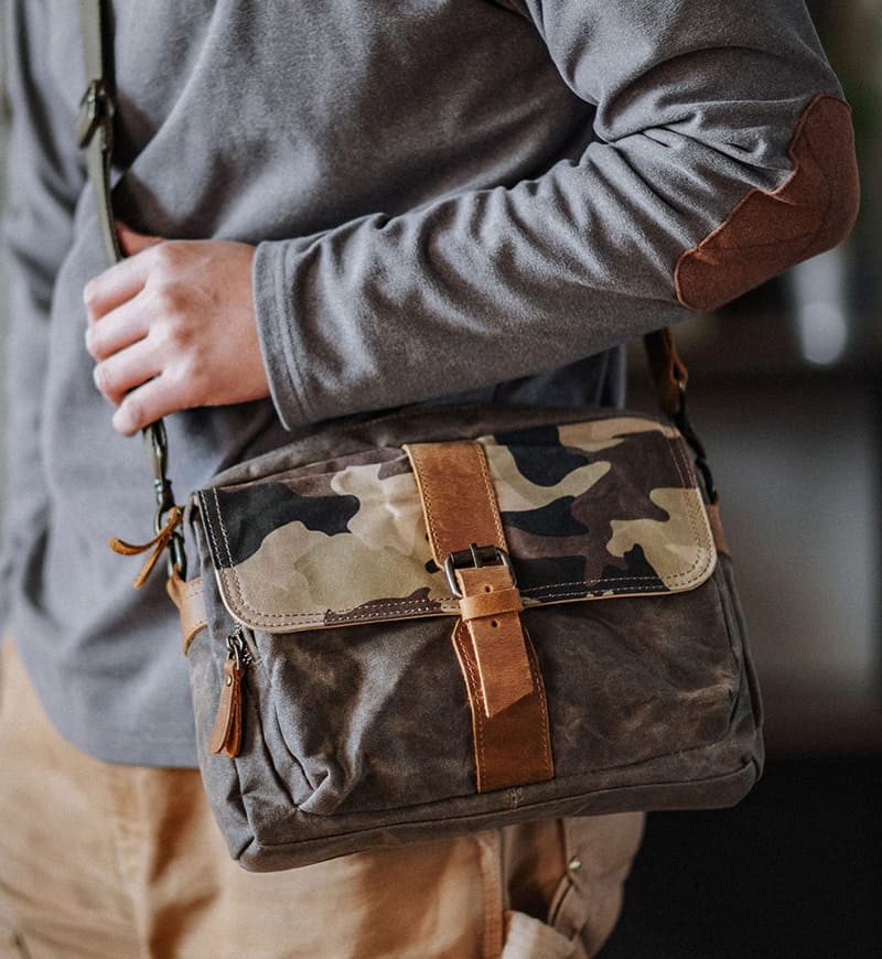 umhängetasche herren canvas