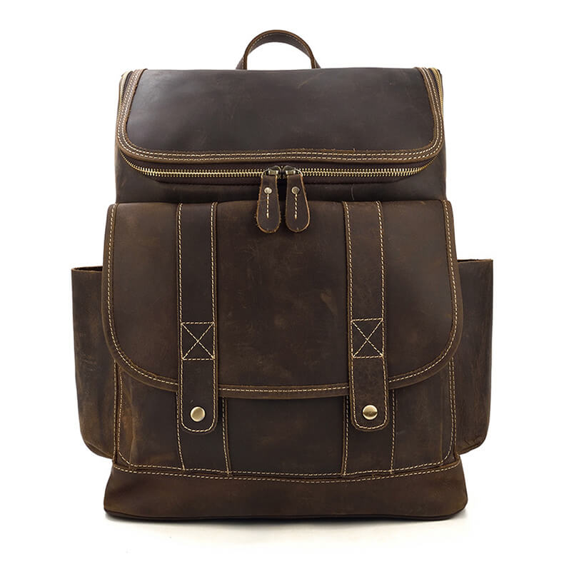 rucksack leder braun herren