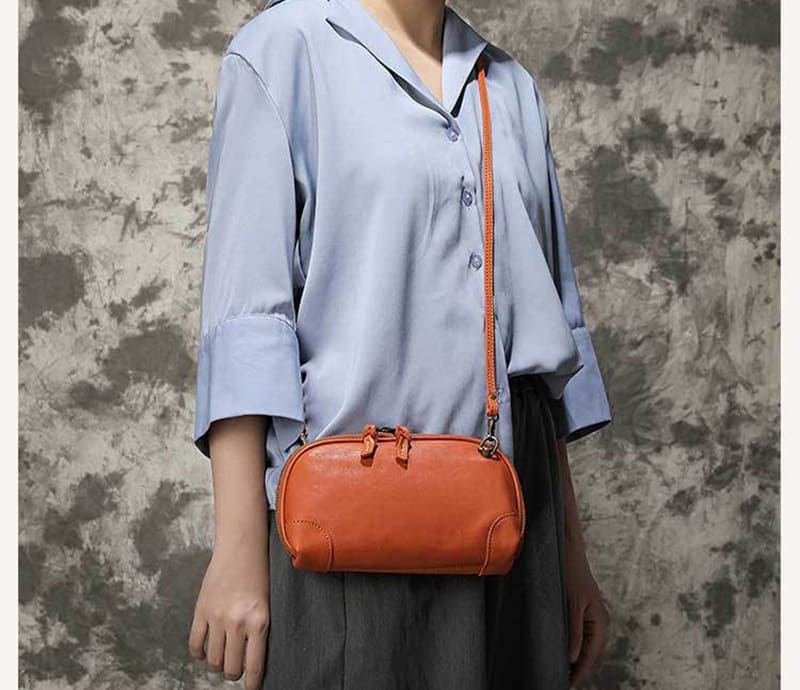 umhängetasche damen klein leder
