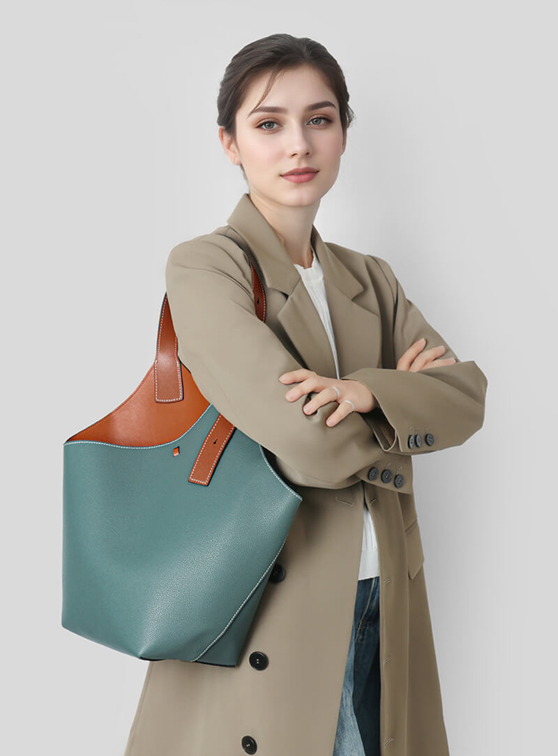 schultertasche damen leder