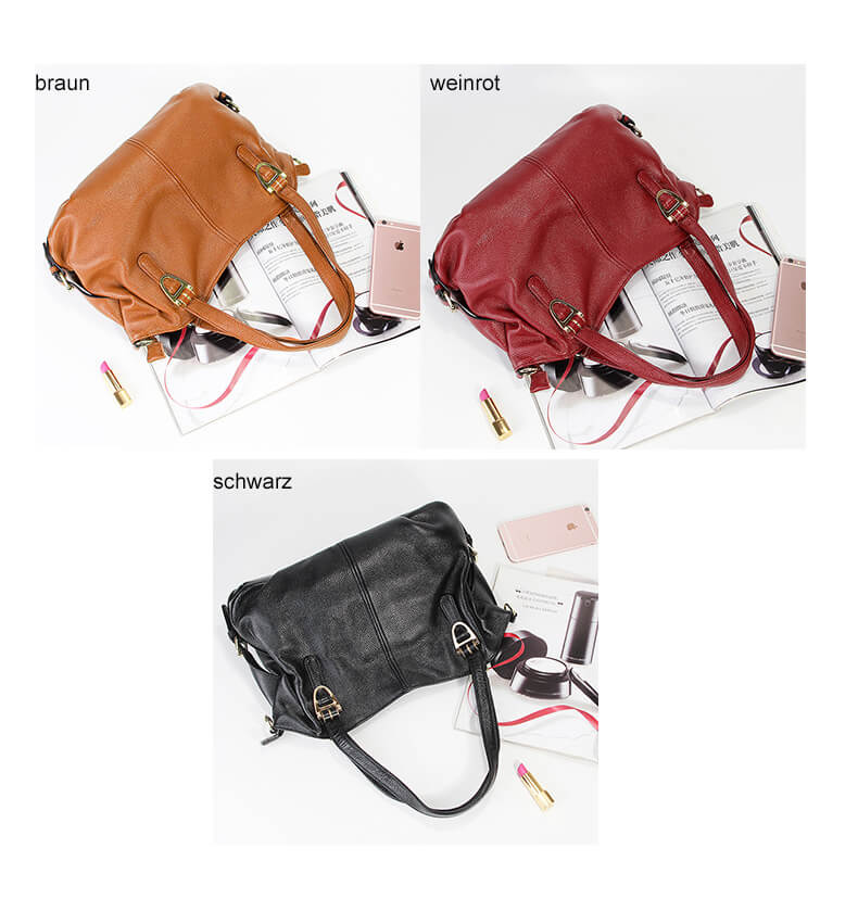 schultertasche damen echt leder