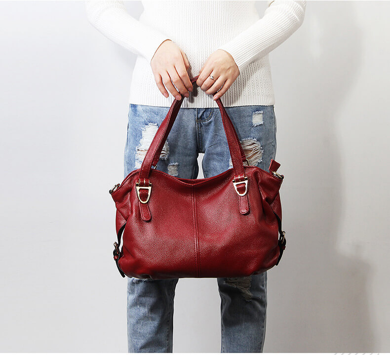 schultertasche damen rot
