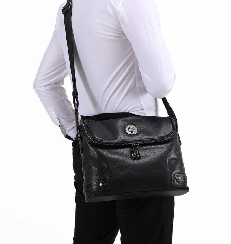 umhängetasche herren leder vintage