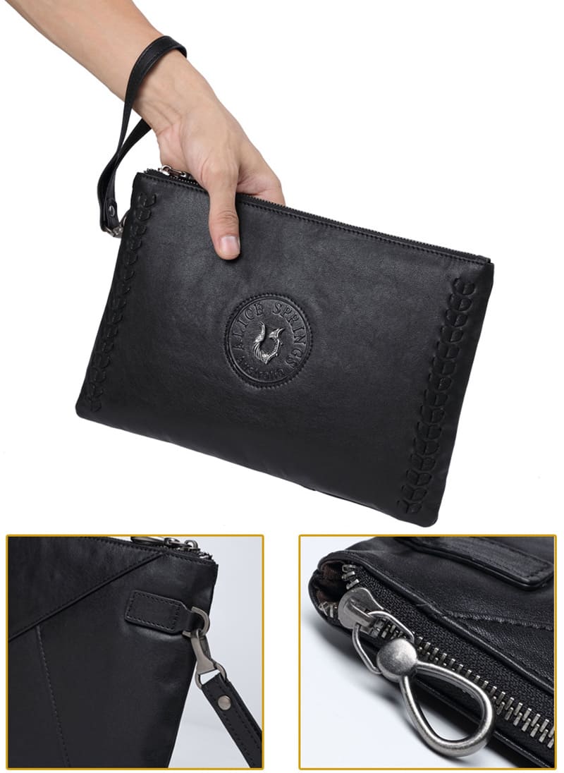 clutch tasche schwarz herren