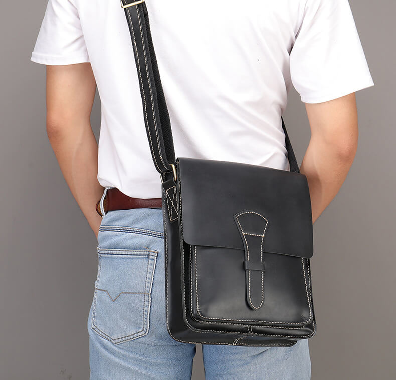 umhängetasche herren schwarz