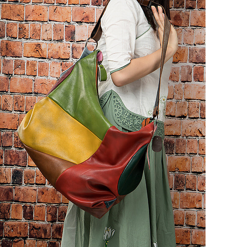 schultertasche damen leder