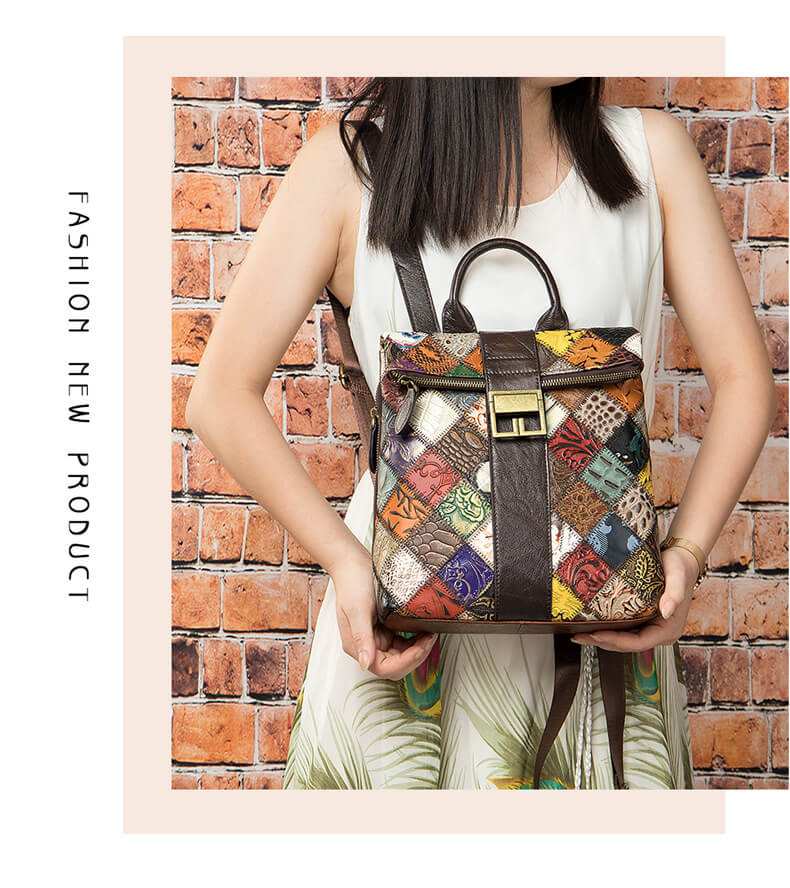 rucksack damen modern leder