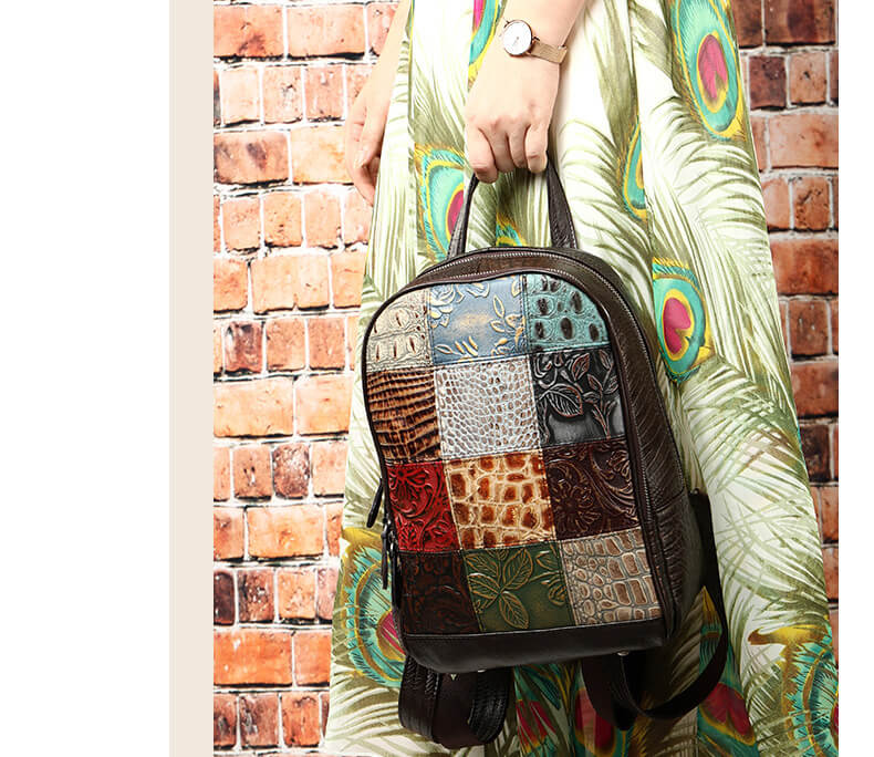 vintage rucksack leder damen