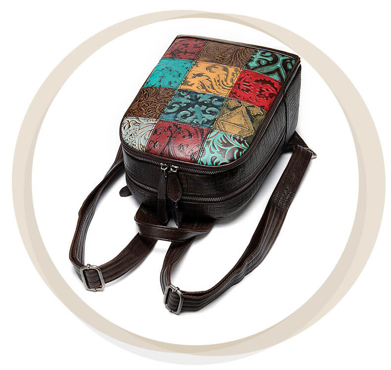 rucksack leder damen braun