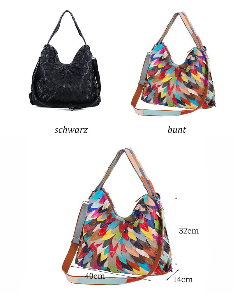 damen handtasche leder bunt