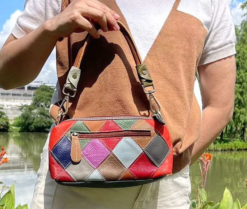schultertasche damen leder klein